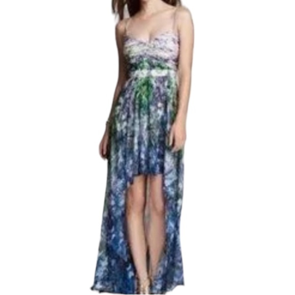 Aidan Mattox Floral‎ High Low Dress Size 10 - Picture 2 of 10